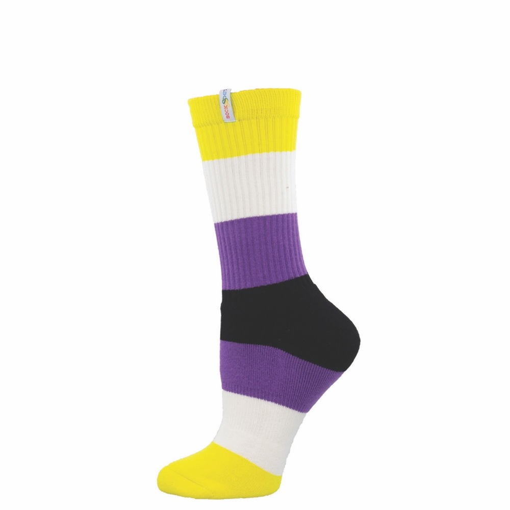 Non-Binary Pride Unisex Crew Socks